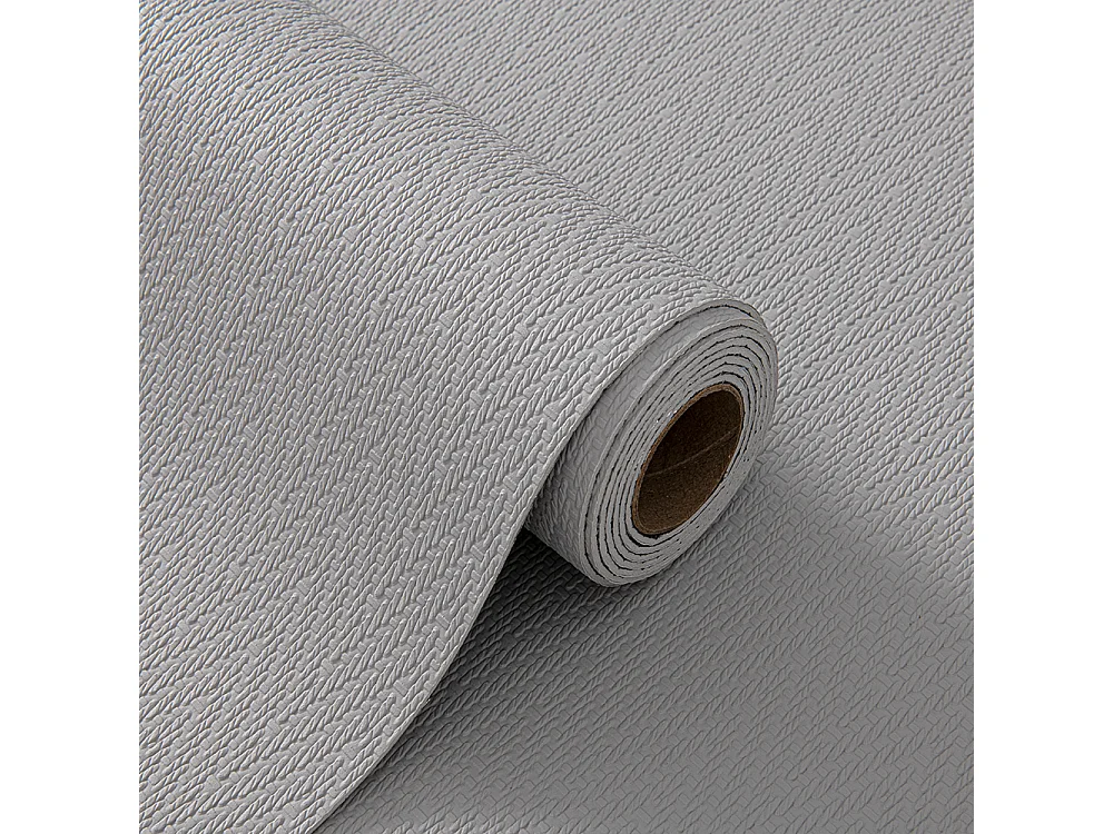Papier peint autocollant épais effet tissu gris, 60 cm x 2,8 m, style jardin, 1,68 m²