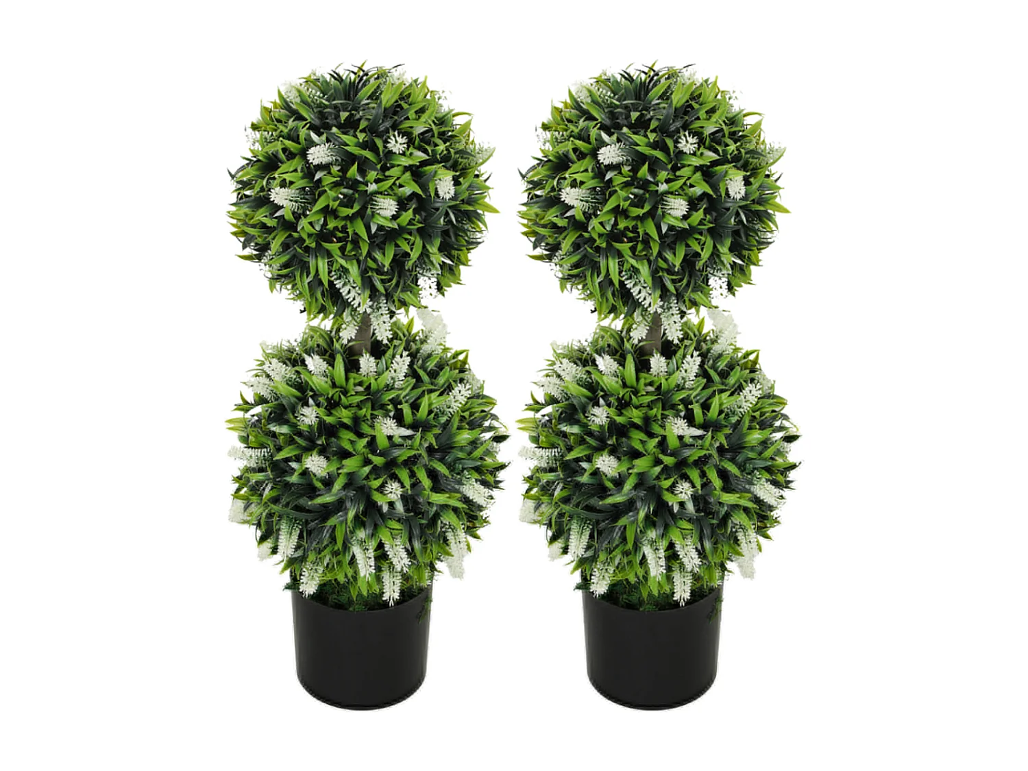 2er-Set Künstliche Pflanzen,Kunstpflanze im Blumentopf, 70 cm Zimmerpflanze für Wohnzimmer, Garten