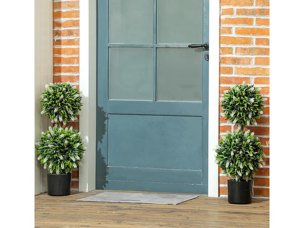 2er-Set Künstliche Pflanzen,Kunstpflanze im Blumentopf, 70 cm Zimmerpflanze für Wohnzimmer, Garten