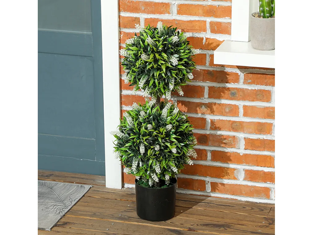 2er-Set Künstliche Pflanzen,Kunstpflanze im Blumentopf, 70 cm Zimmerpflanze für Wohnzimmer, Garten