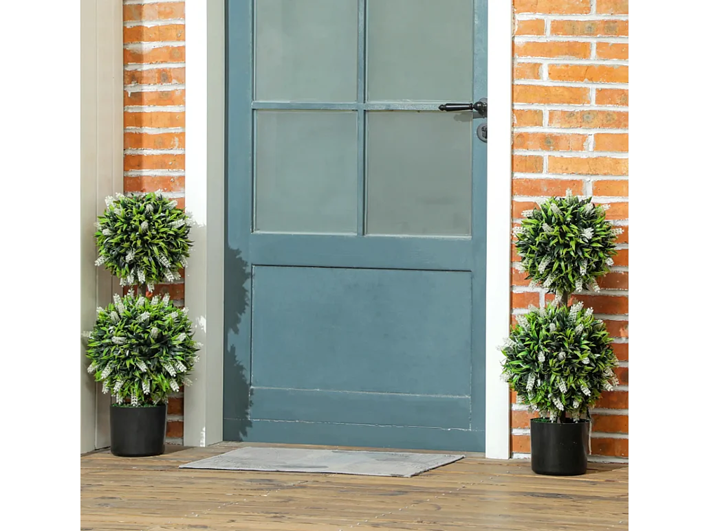 2er-Set Künstliche Pflanzen,Kunstpflanze im Blumentopf, 70 cm Zimmerpflanze für Wohnzimmer, Garten