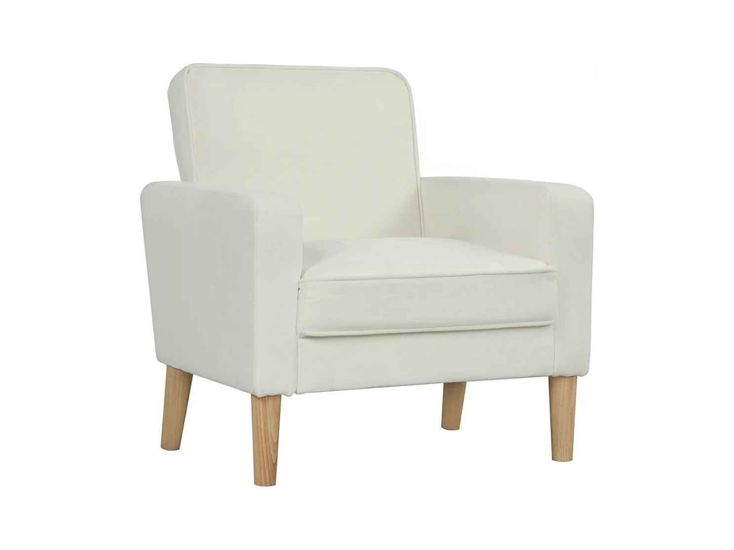 Polstersessel mit Armlehnen, neigbare Rückenlehne, Einzelsessel,76B x 79T x 82H cm