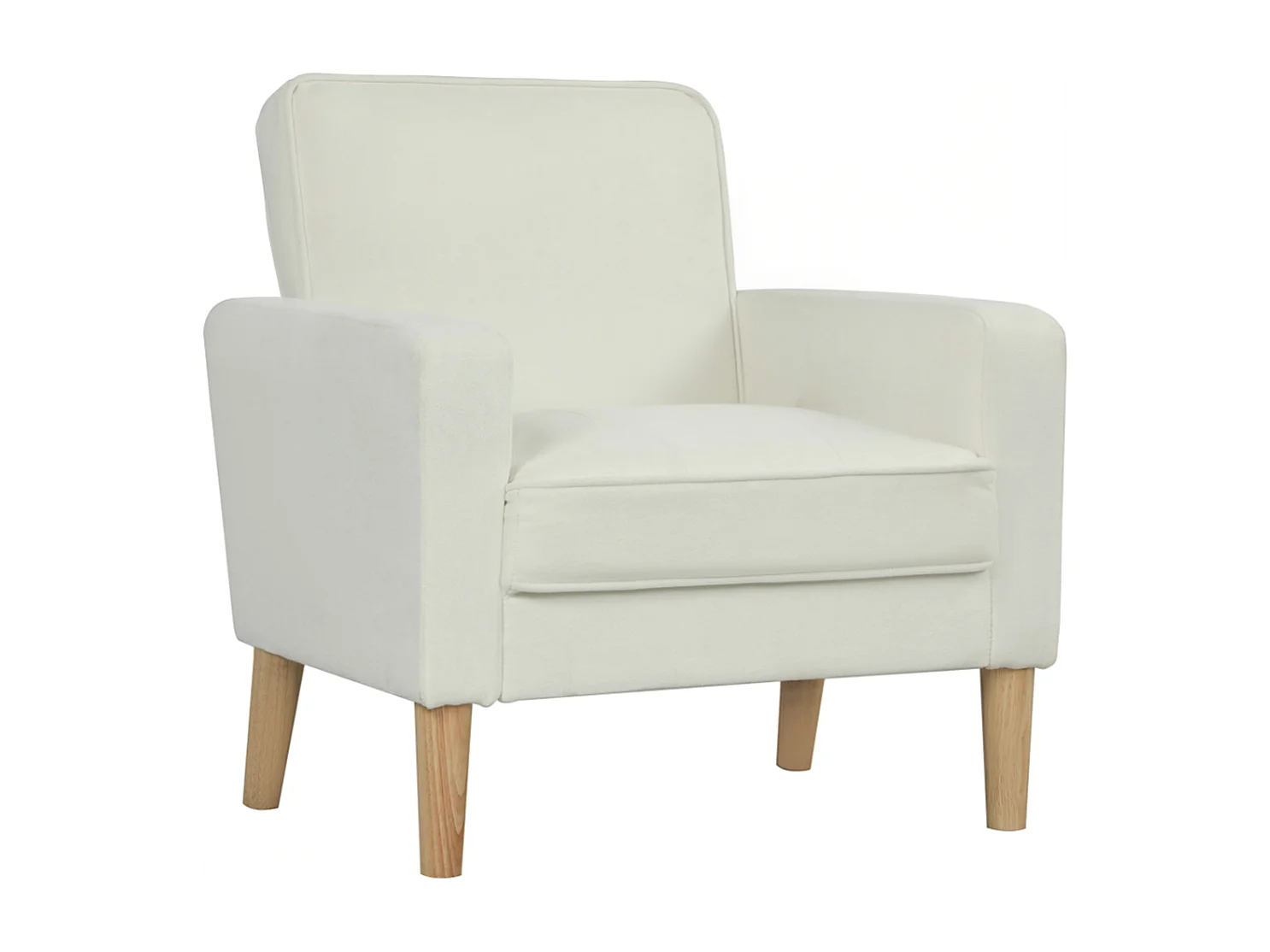 Polstersessel mit Armlehnen, neigbare Rückenlehne, Einzelsessel,76B x 79T x 82H cm