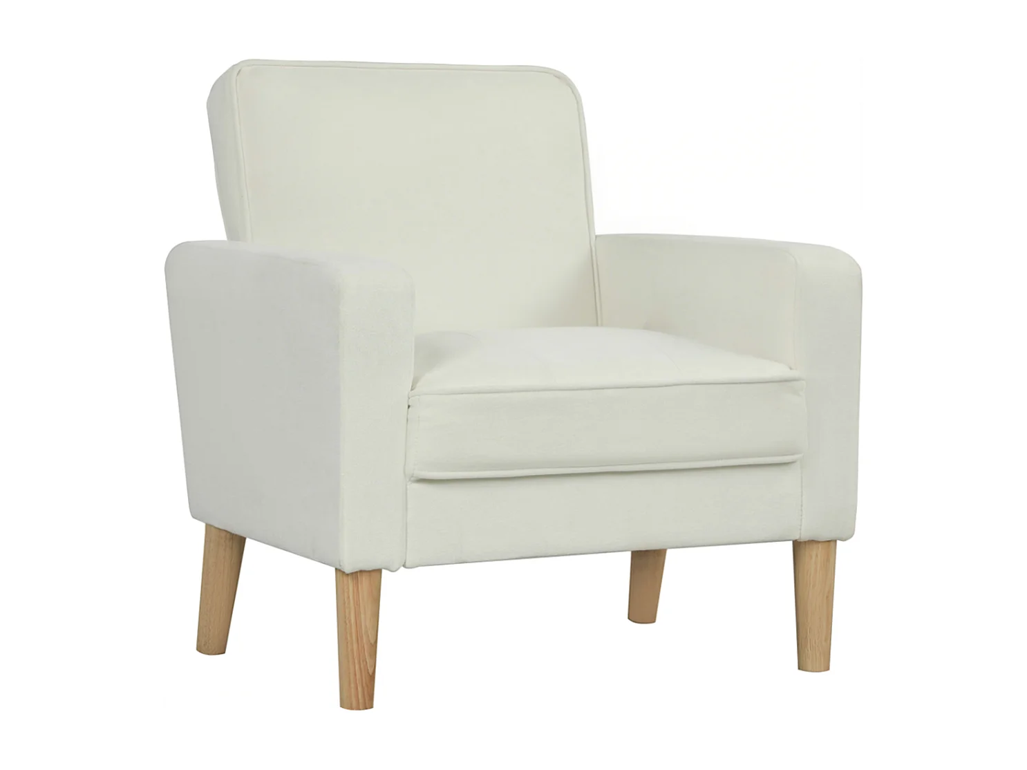 Polstersessel mit Armlehnen, neigbare Rückenlehne, Einzelsessel,76B x 79T x 82H cm