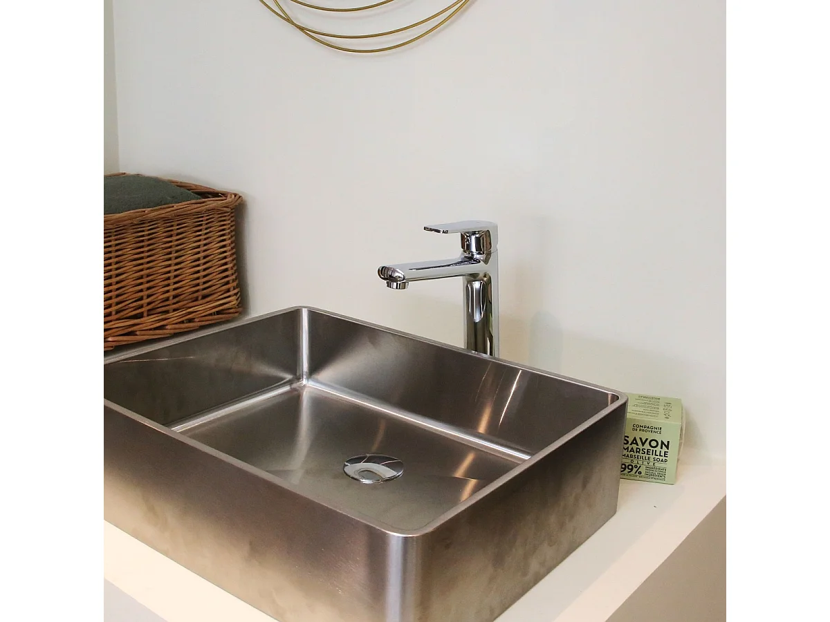 Full mitigeur lavabo haut chrome - Essebagno