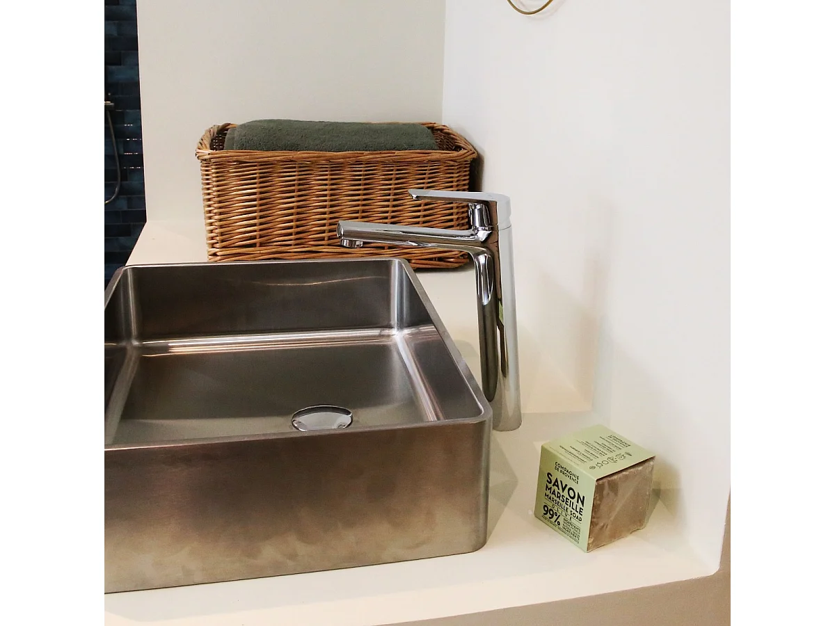 Full mitigeur lavabo haut chrome - Essebagno