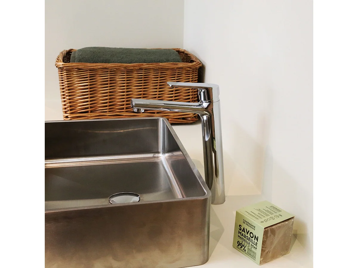 Full hoher Waschtischmischer Chrom Essebagno