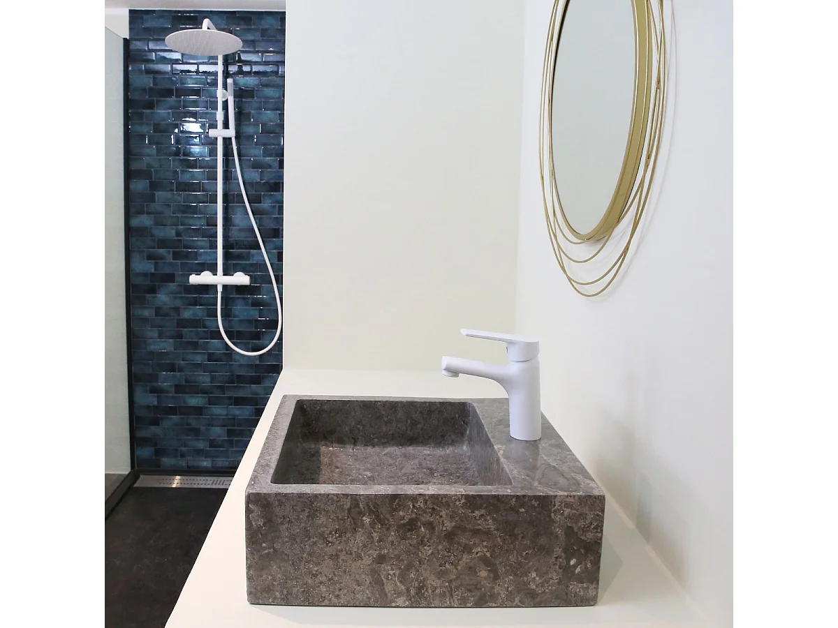 Rubinetto per lavabo basso Full bianco opaco  Essebagno