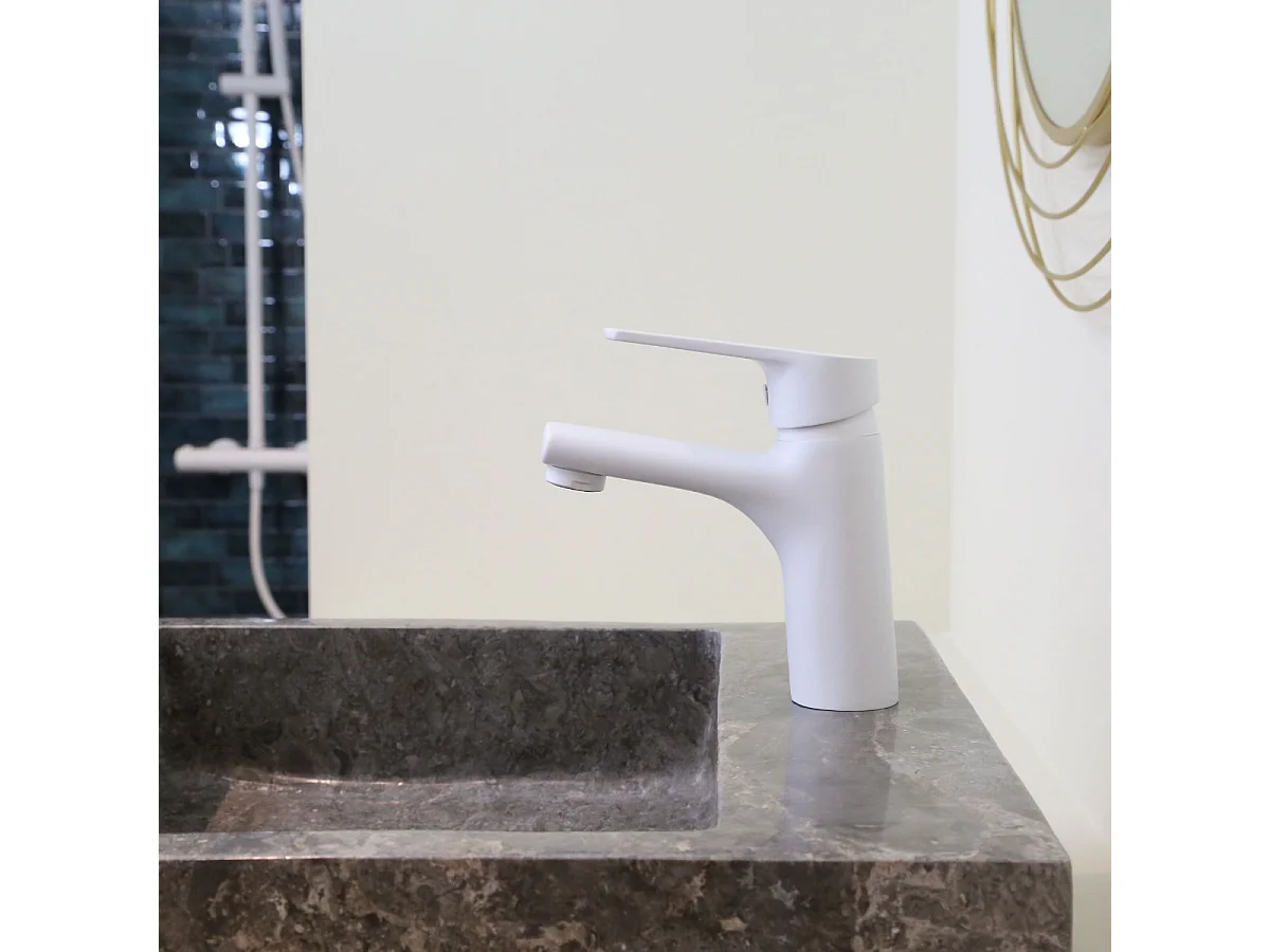 Rubinetto per lavabo basso Full bianco opaco  Essebagno