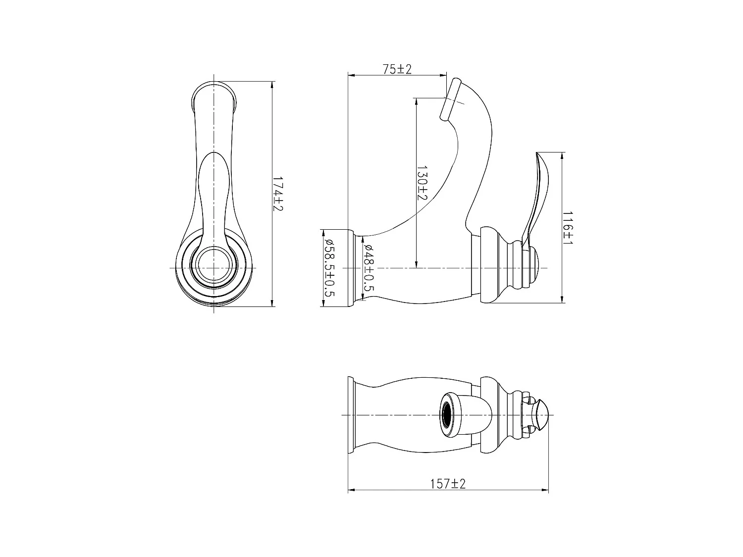 Cambridge mitigeur lavabo chromé - Essebagno
