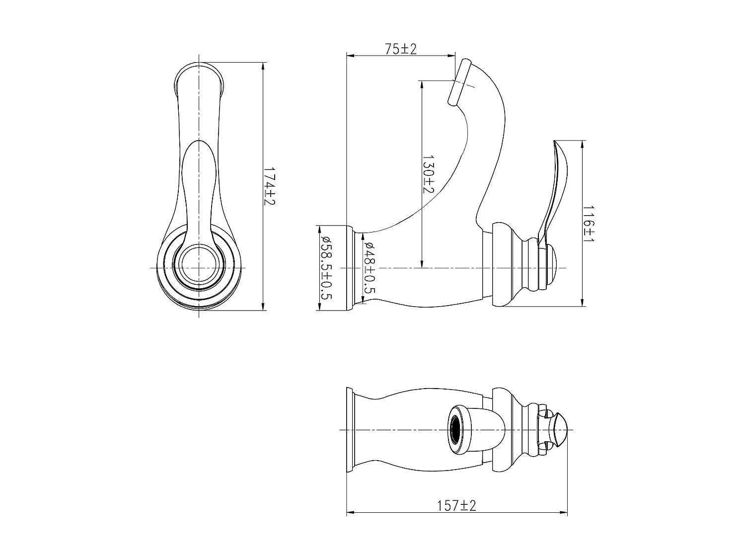 Cambridge mitigeur lavabo chromé - Essebagno