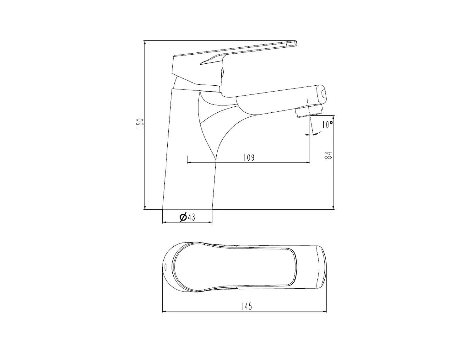 Full mitigeur lavabo bas or - Essebagno