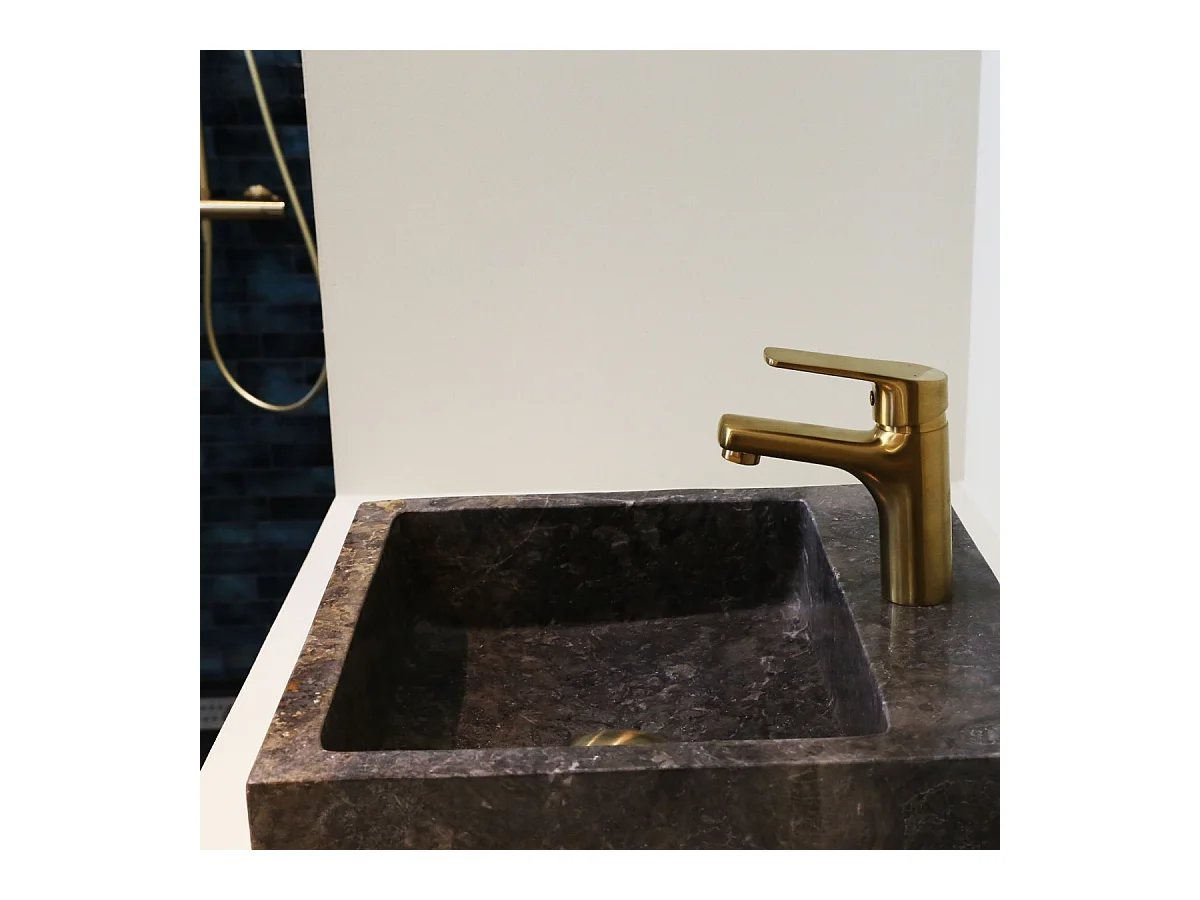 Full mitigeur lavabo bas or - Essebagno