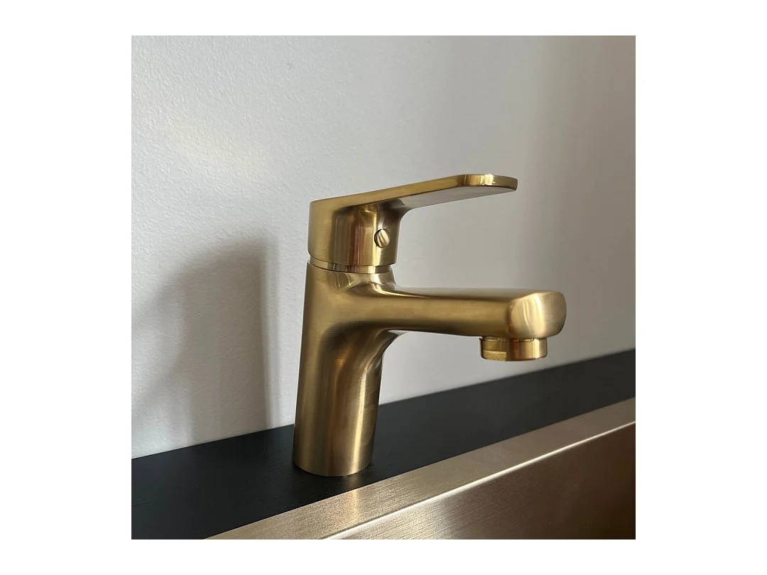 Full mitigeur lavabo bas or - Essebagno