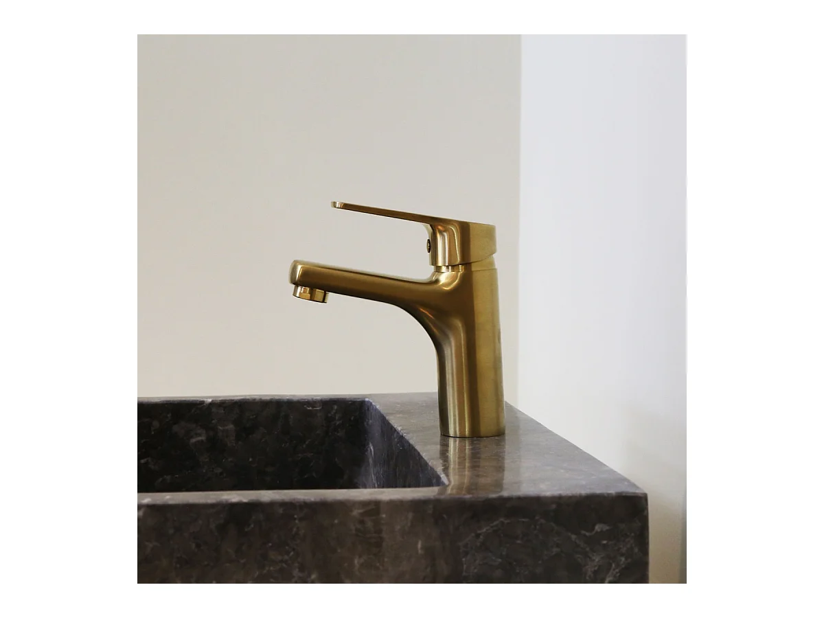 Full mitigeur lavabo bas or - Essebagno