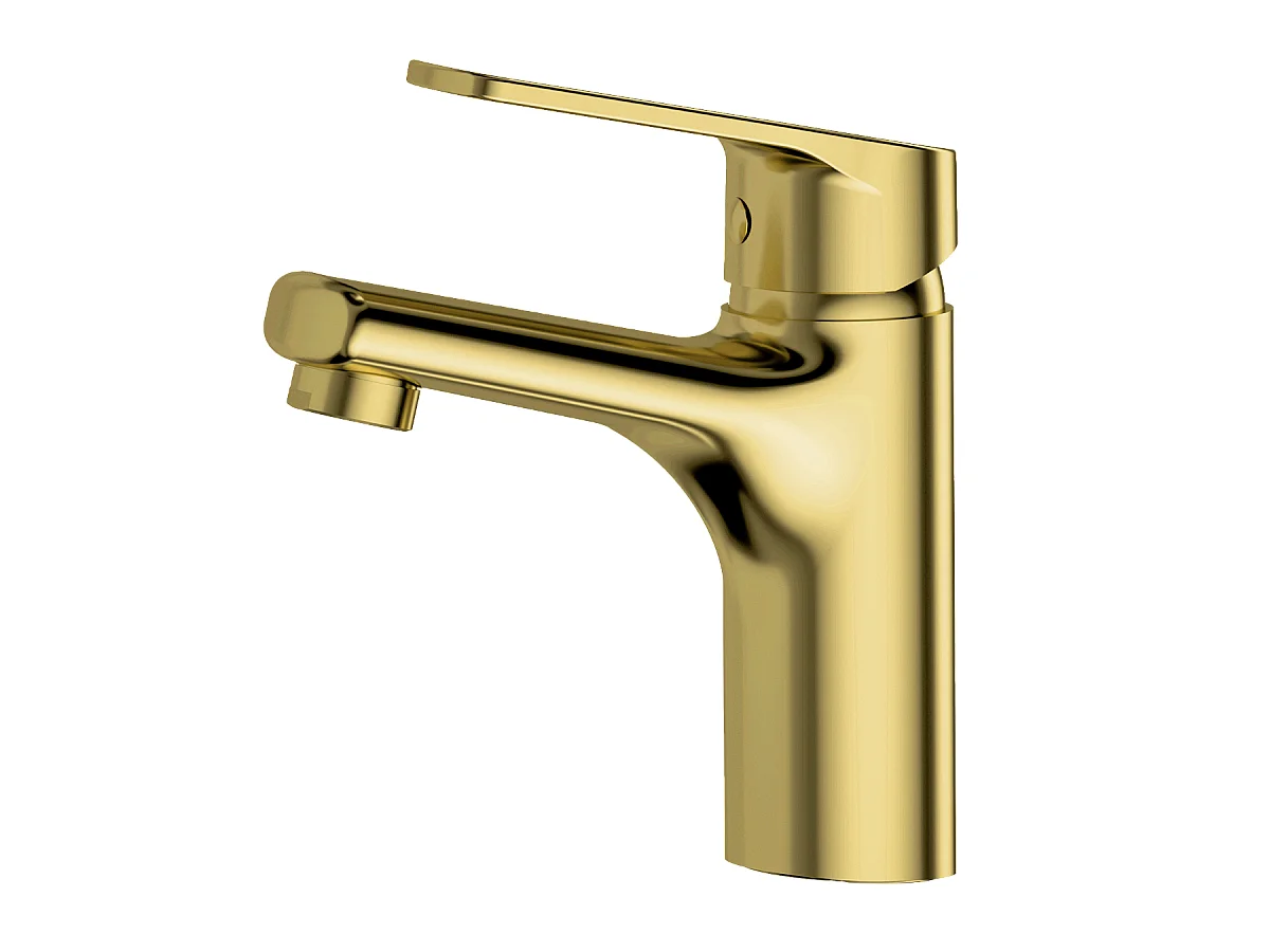 Full niedriger Waschbeckenmischer Gold Essebagno