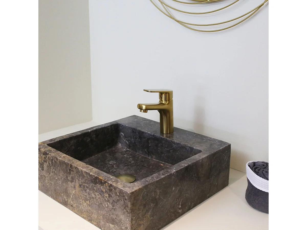 Full mitigeur lavabo bas or - Essebagno