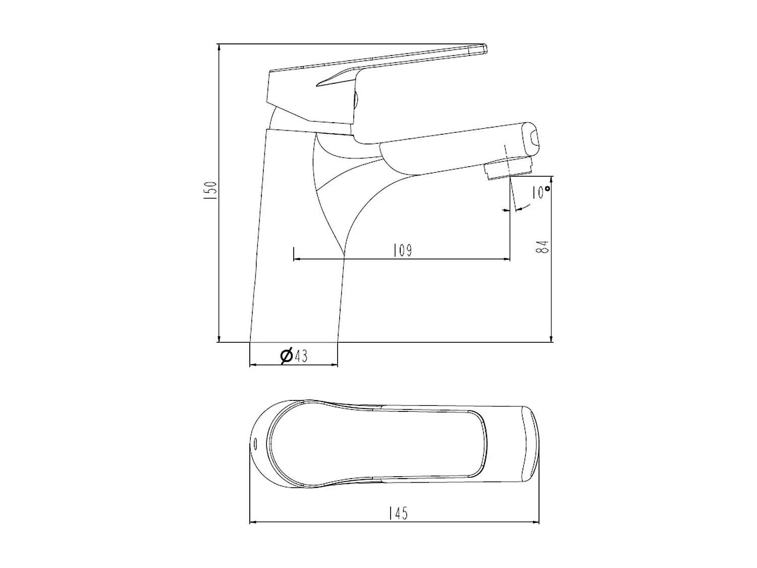 Full mitigeur lavabo bas or - Essebagno