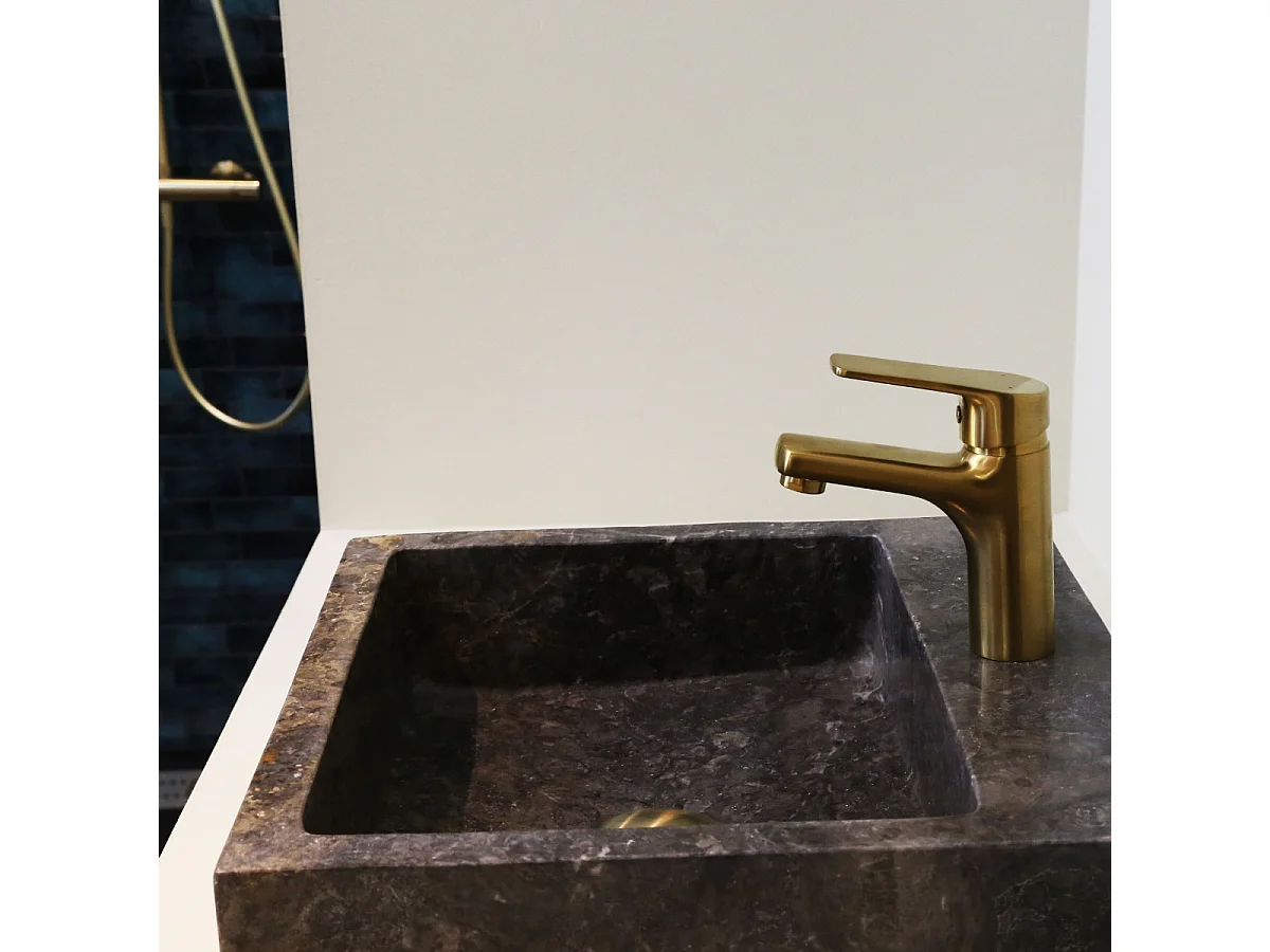 Full mitigeur lavabo bas or - Essebagno