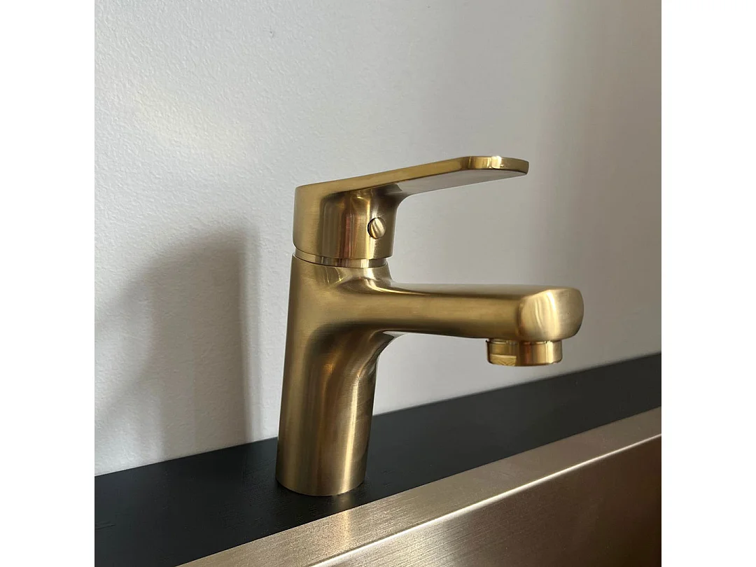 Full mitigeur lavabo bas or - Essebagno