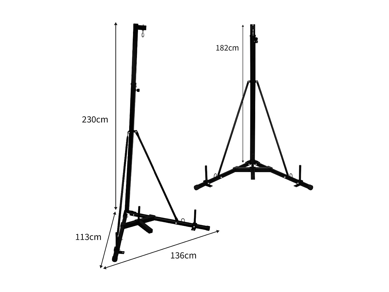 Support Autoportant & Pliable pour Sac de Frappe