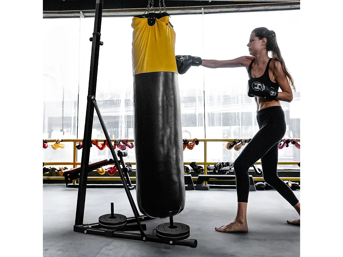 Support Autoportant & Pliable pour Sac de Frappe