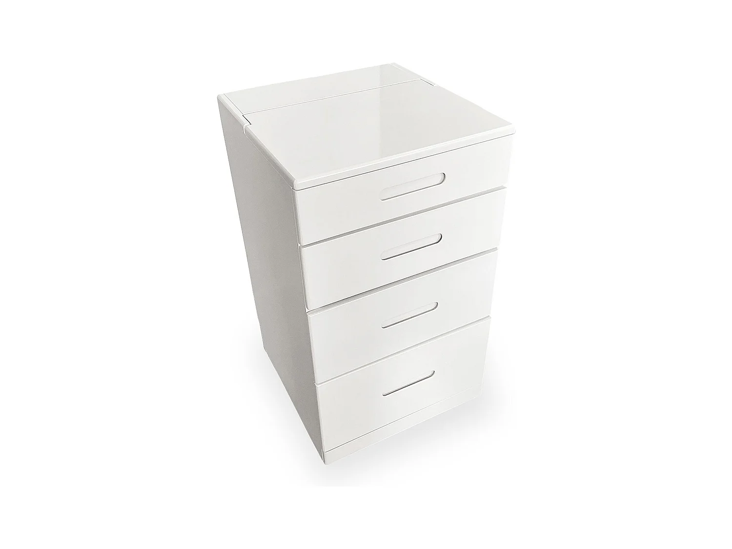 Coiffeuse compacte 48cm avec miroir LED, tiroir et pouf intégré Germina Blanc