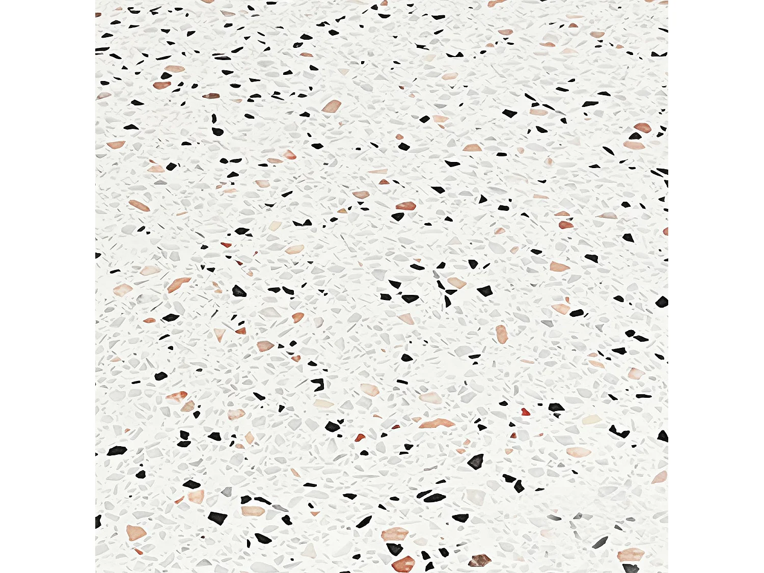 Table basse ronde moderne Titouan D84cm Effet Terrazzo