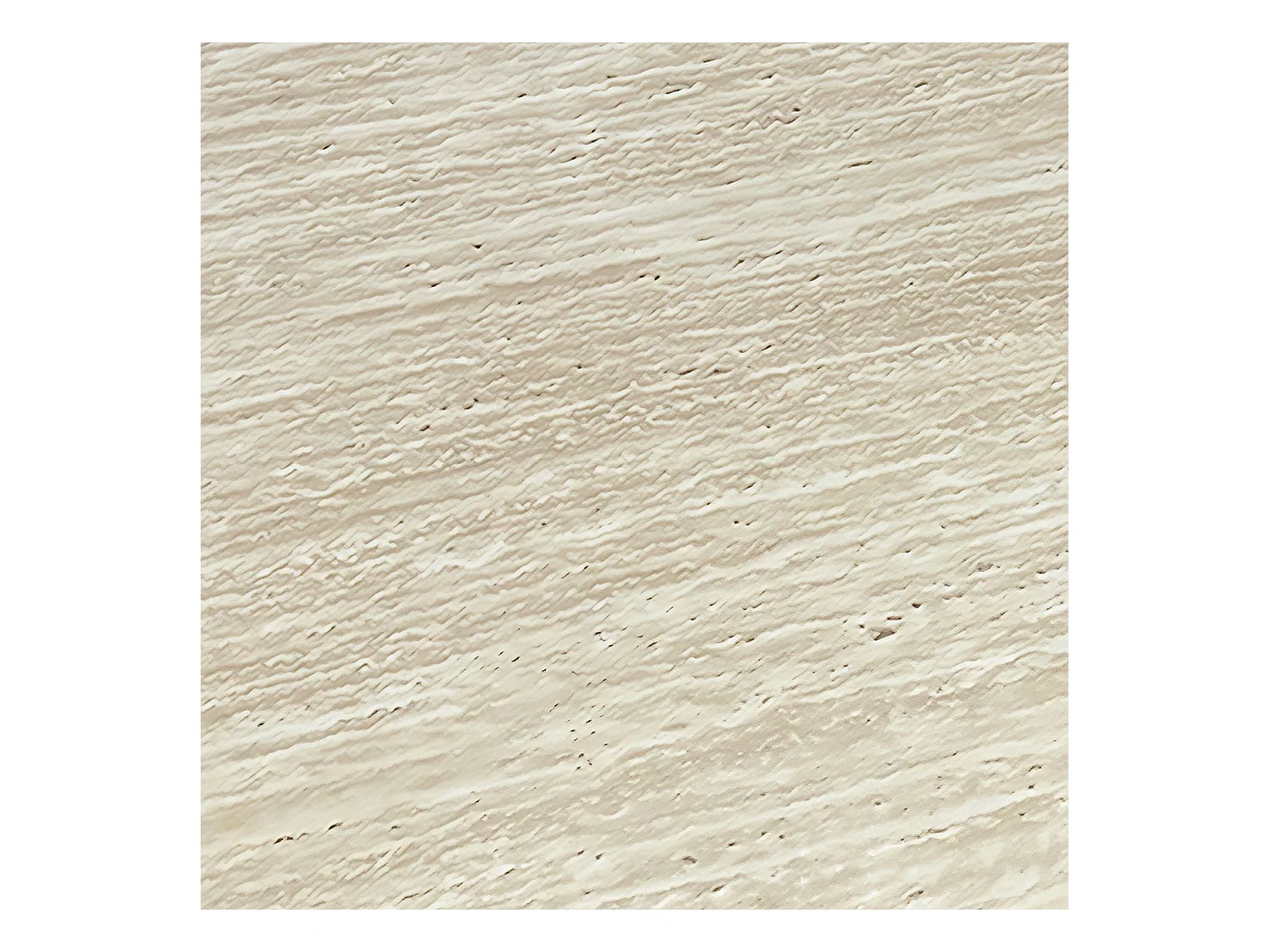 Table basse ronde moderne Titouan D84cm Effet Travertin Beige