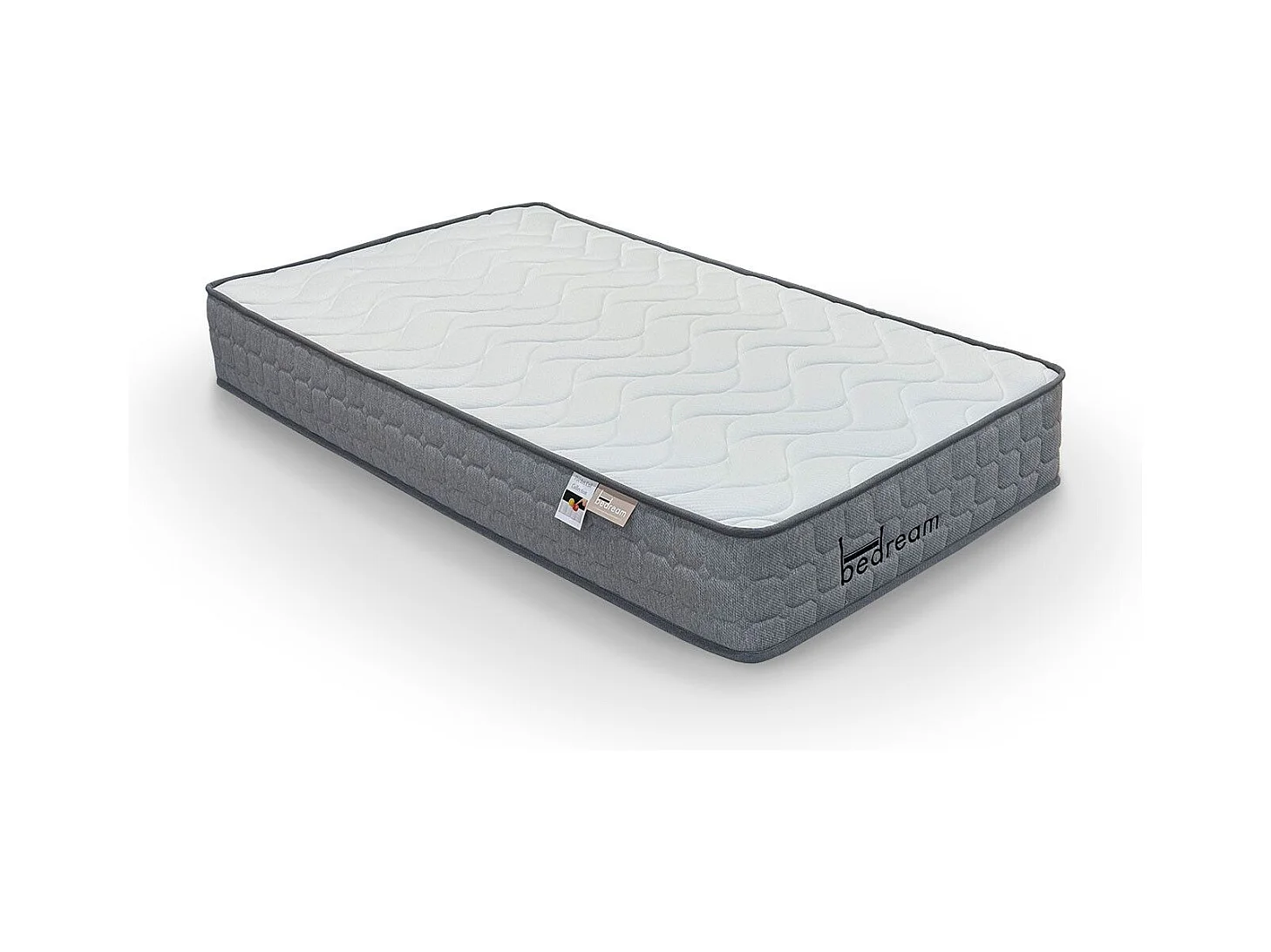 Matelas à ressorts ensachés 23cm Bedream accueil moelleux et soutien ferme 90x190cm