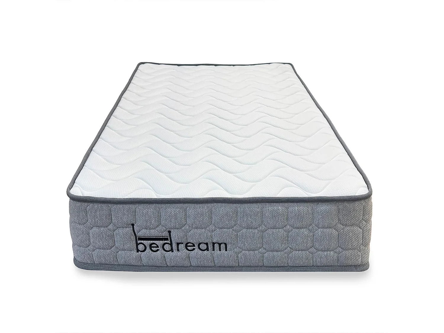 Matelas à ressorts ensachés 23cm Bedream accueil moelleux et soutien ferme 90x190cm