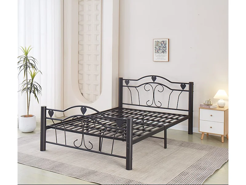 LIT METAL HERCULE NOIR 140X190cm