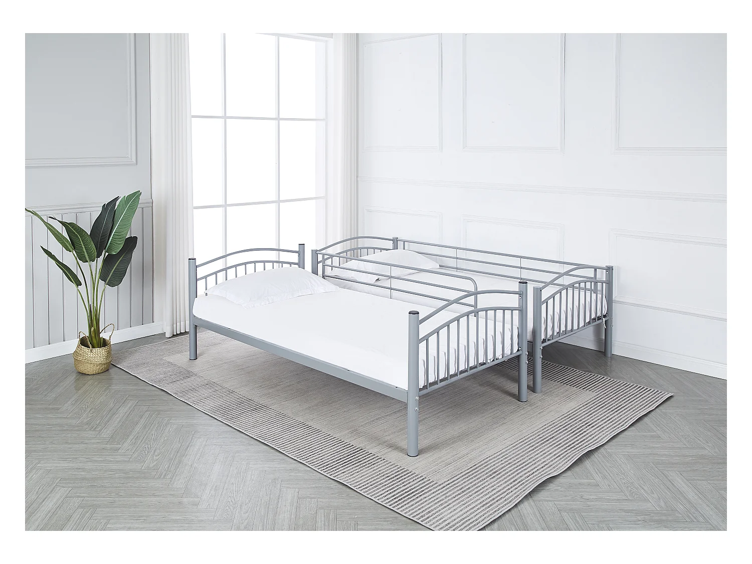 Lit Superposé Séparable ALICE Métal 90x190 cm