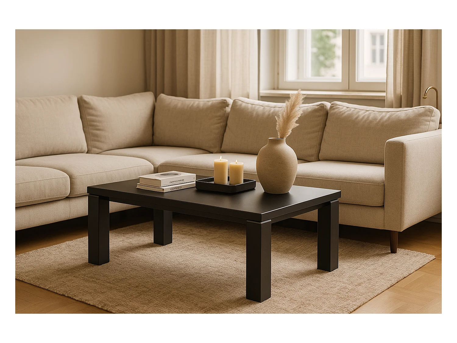 Table basse SIMPLY Grise 120x60x45 cm