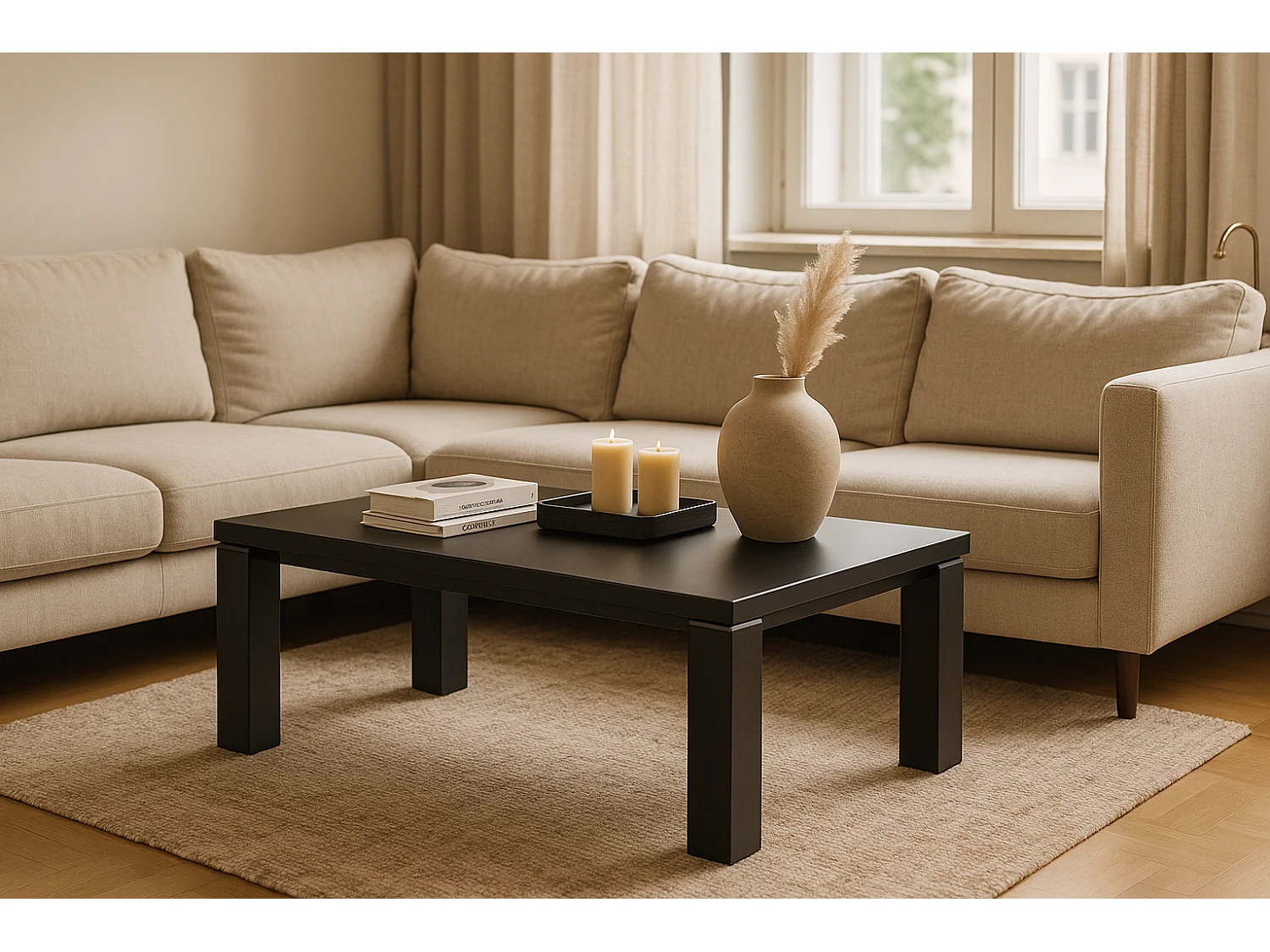 Table basse SIMPLY Grise 120x60x45 cm