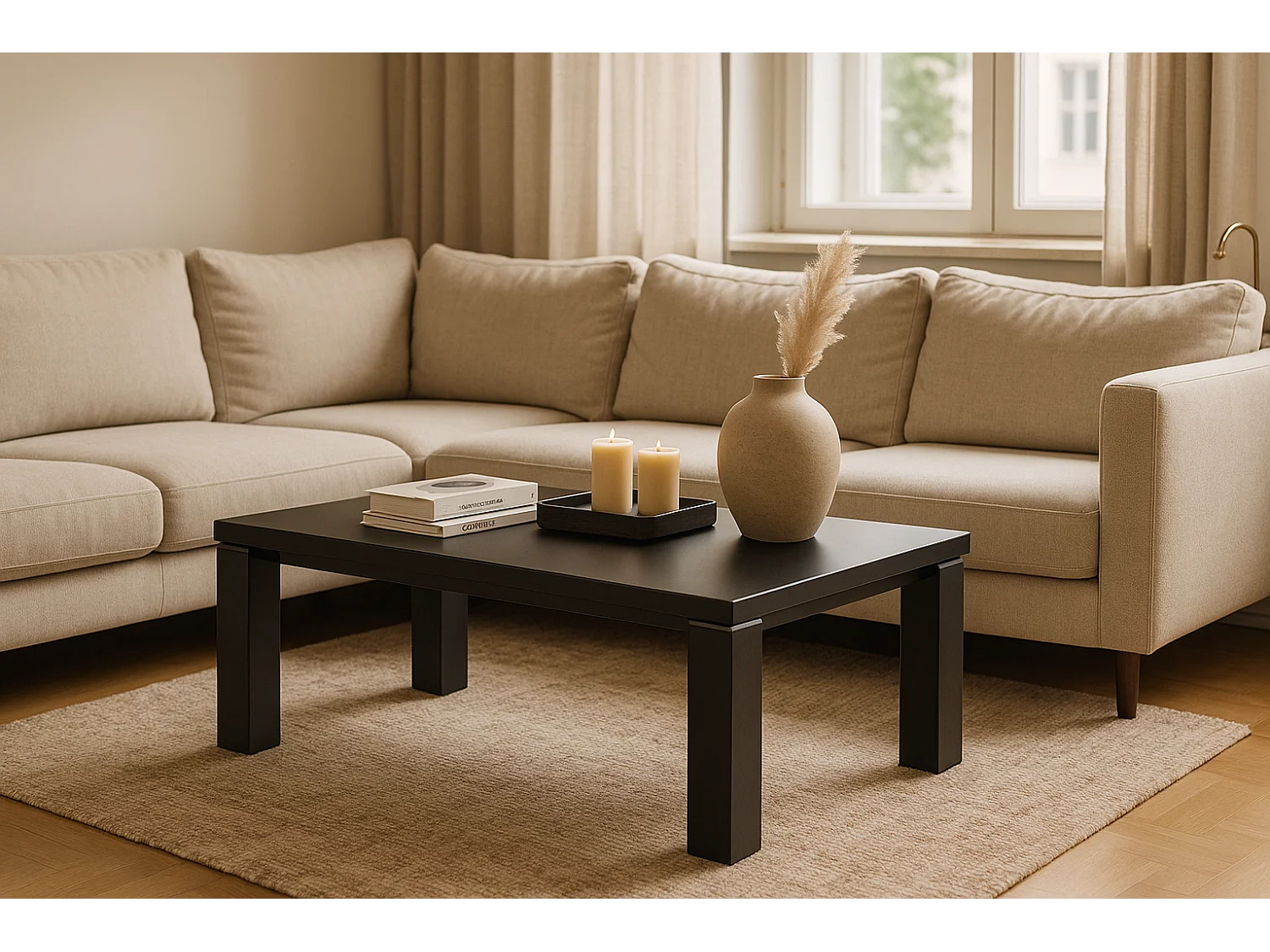 Table basse SIMPLY Grise 120x60x45 cm