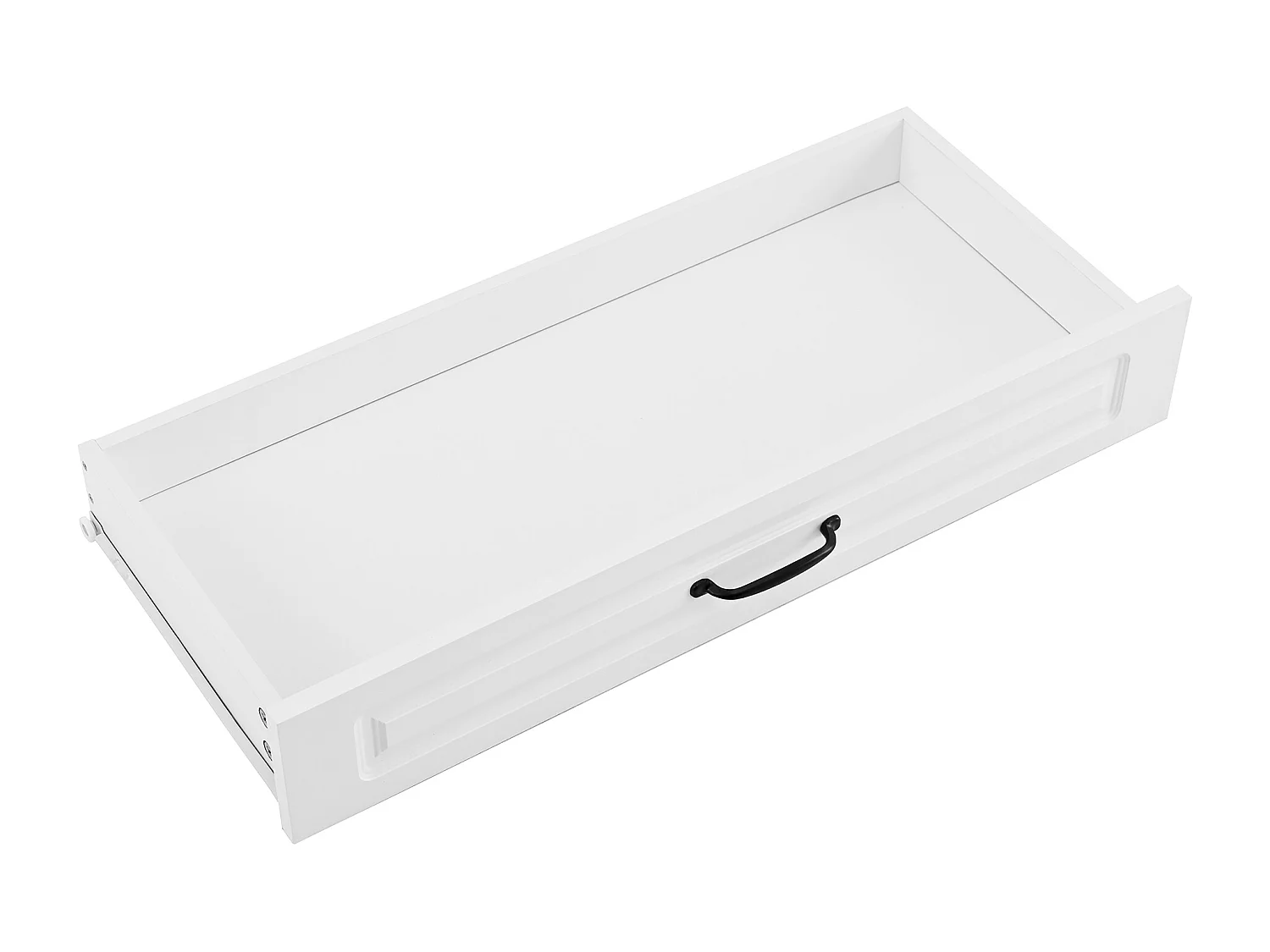 Meuble à chaussures 75x36x20.5cm - avec étagères réglables - avec 1 tiroir et 2 portes - Blanc