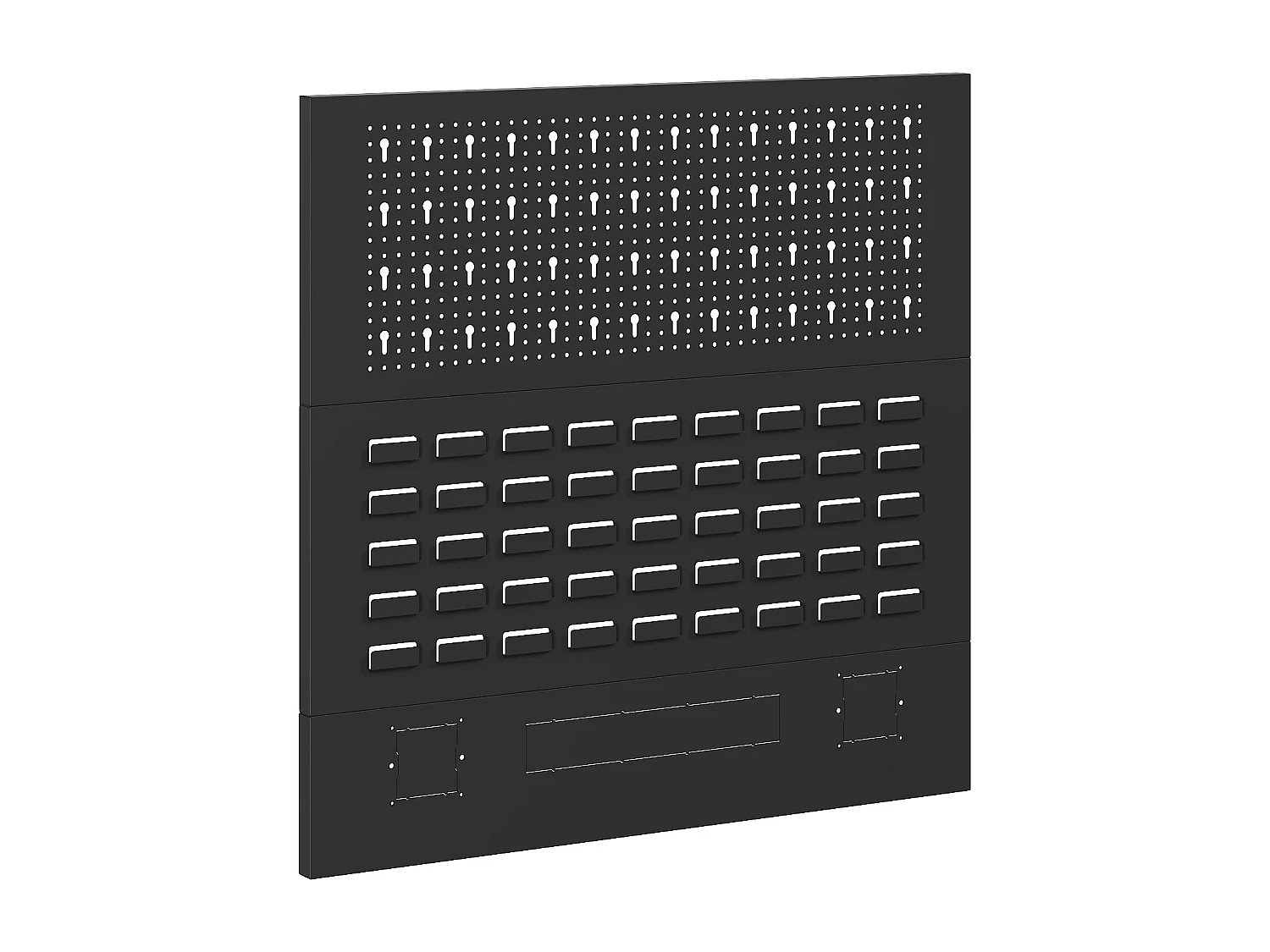 Panneau perforé en acier - L75 x H72 cm - Gris anthracite - ATELIOR