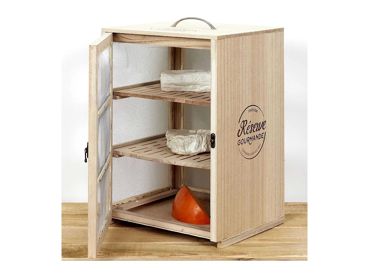 Boîte Garde-Manger en Bois et Grillage Fin - GARDIAN