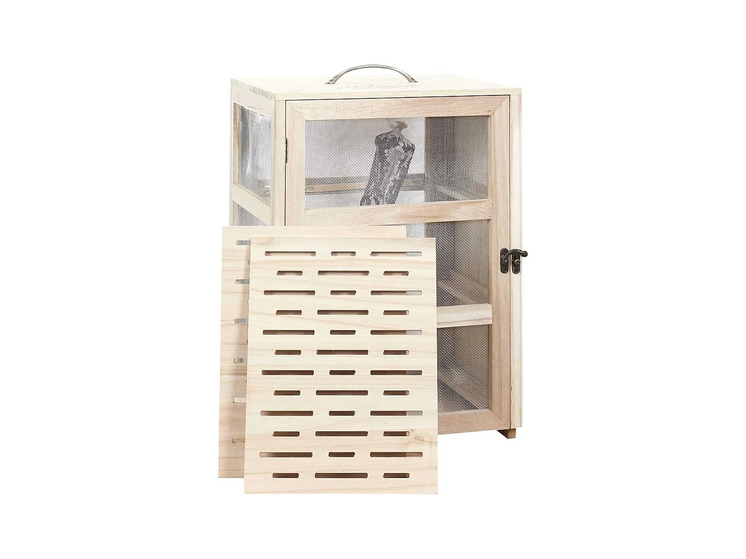 Boîte Garde-Manger en Bois et Grillage Fin - GARDIAN