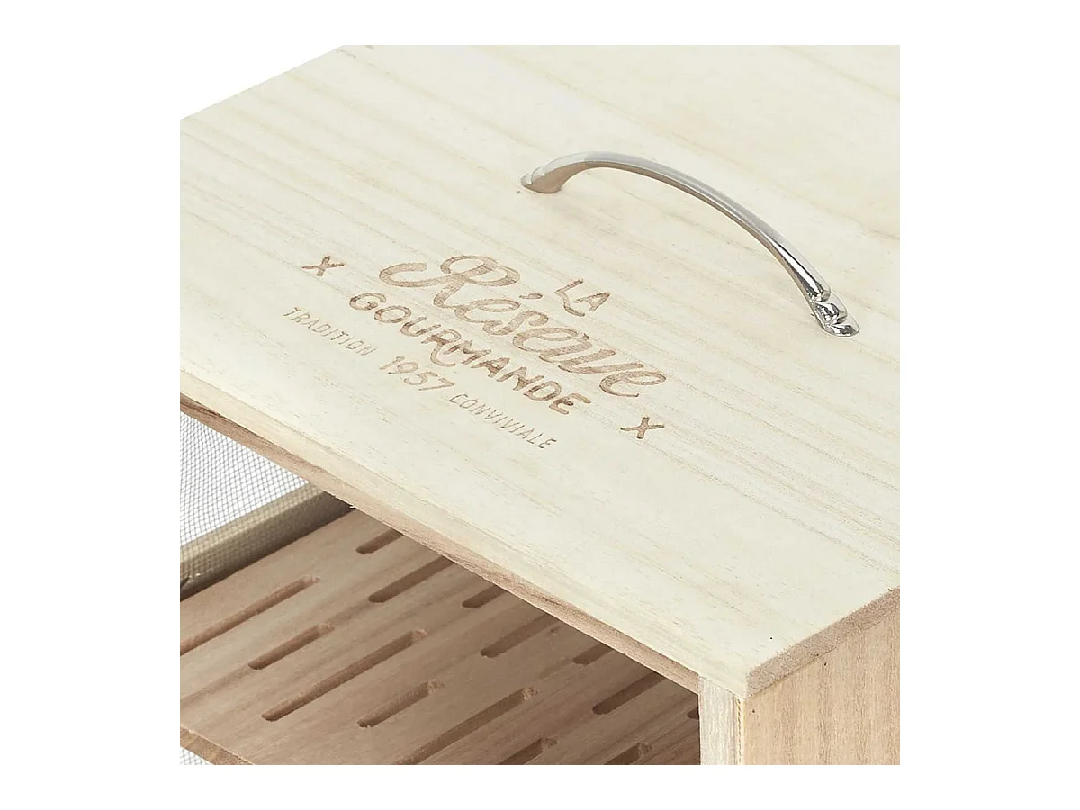 Boîte Garde-Manger en Bois et Grillage Fin - GARDIAN