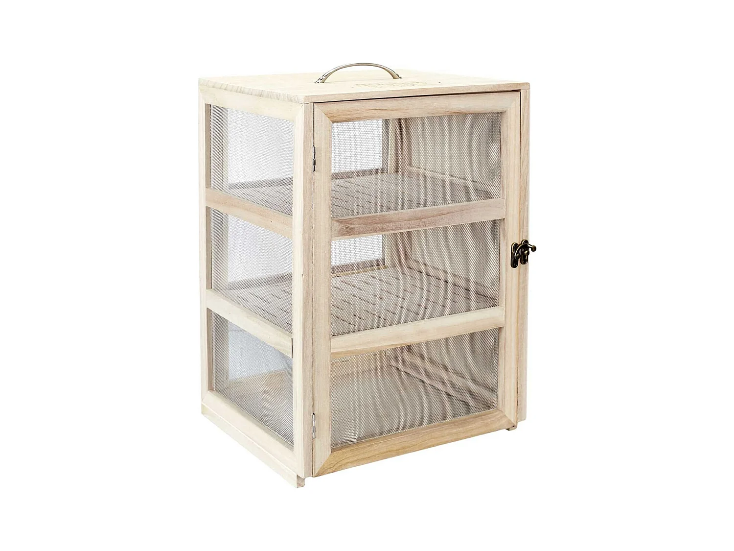 Boîte Garde-Manger en Bois et Grillage Fin