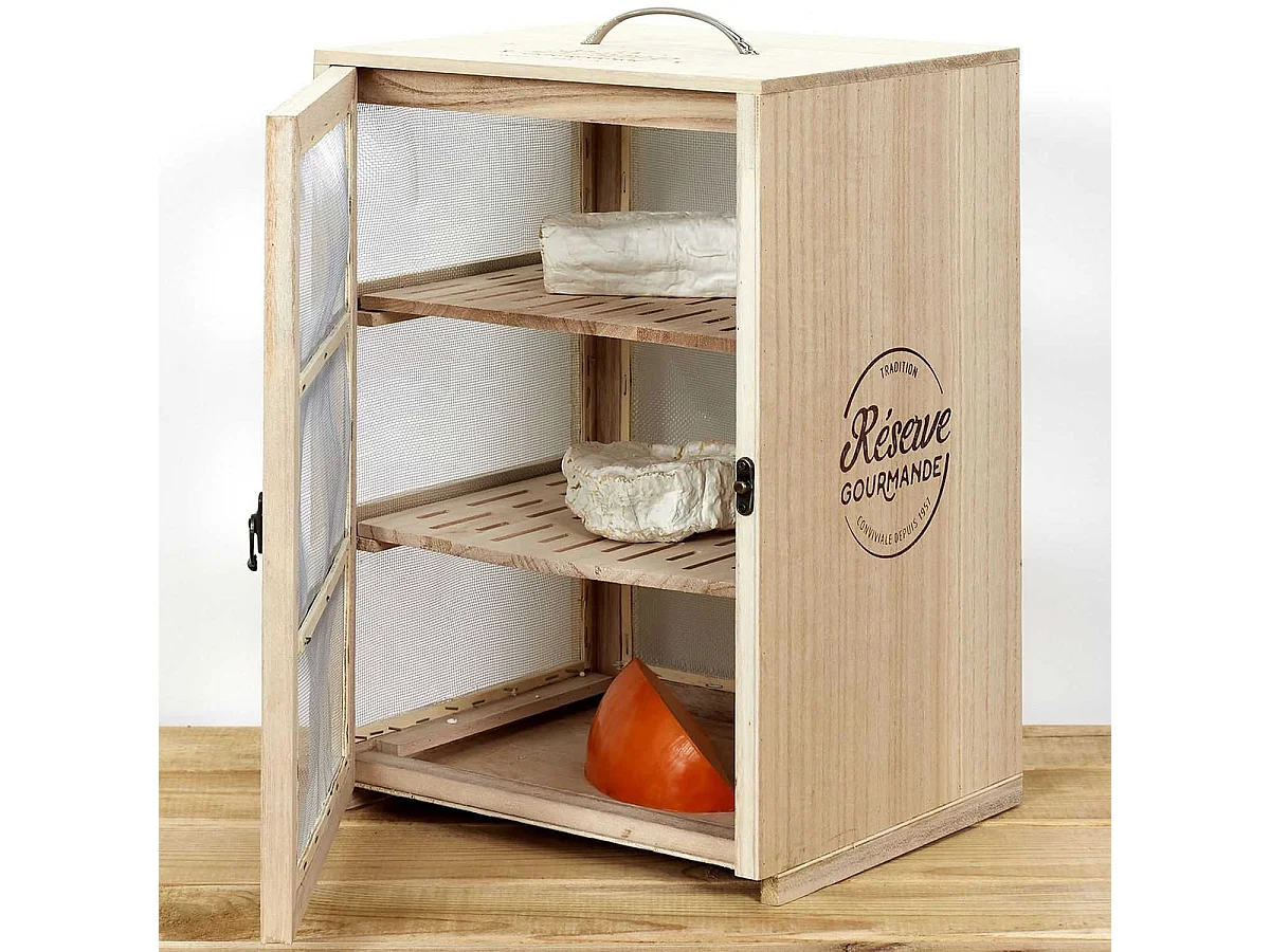 Boîte Garde-Manger en Bois et Grillage Fin - GARDIAN