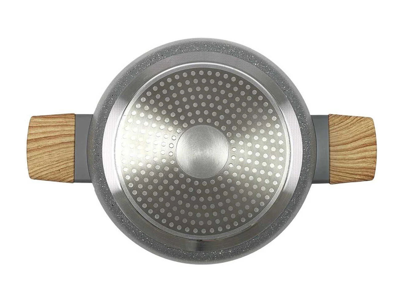 Faitout Aluminium Forgé 24cm avec Manche Effet Bois - Tous Feux (Induction)