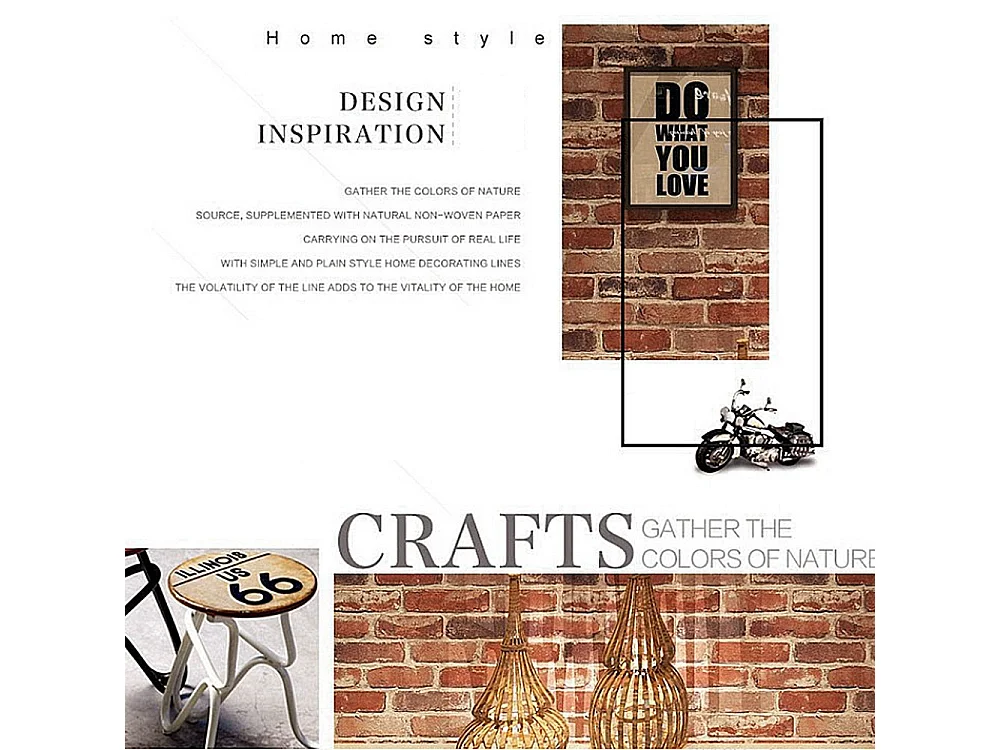 Papier peint PVC imitation brique 3D, décor naturel antique rétro, rouge, 9,3 x 0,53 m