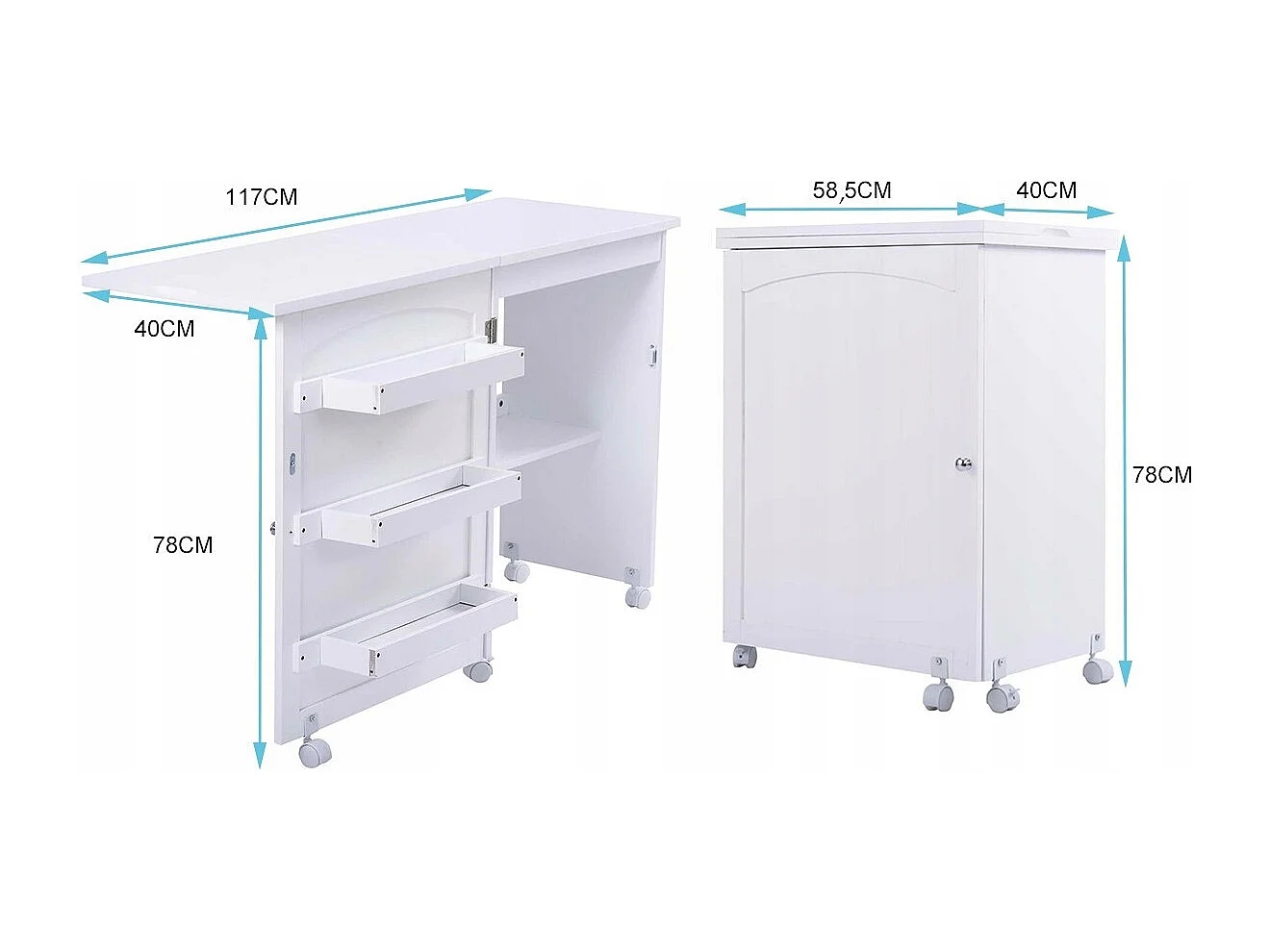 Faltbar Nähmaschinentisch Nähtisch Mehrzwecktisch Schreibtisch Arbeitstisch