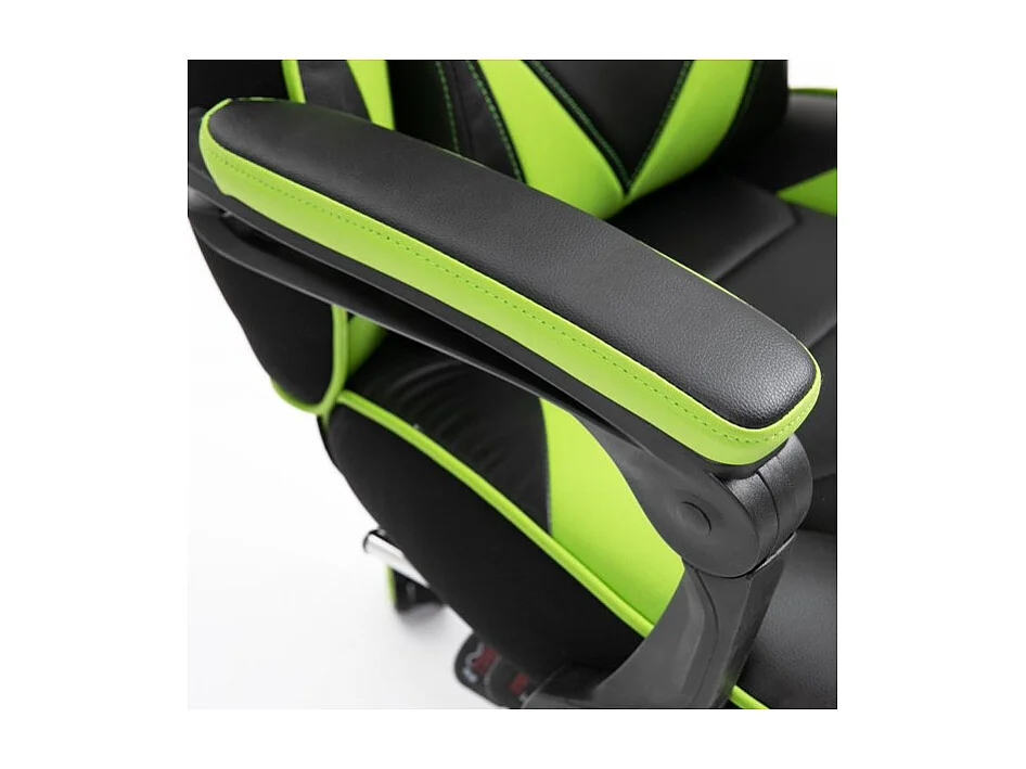 Fauteuil de bureau Gaming gamer GREENFIGHT vert et noir