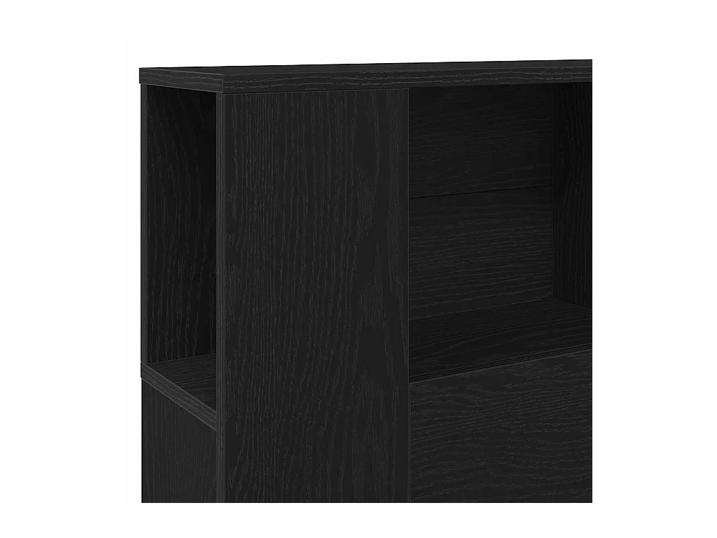 Cabeceira com Armário Carvalho preto 140 x 19 x 104.5 cm