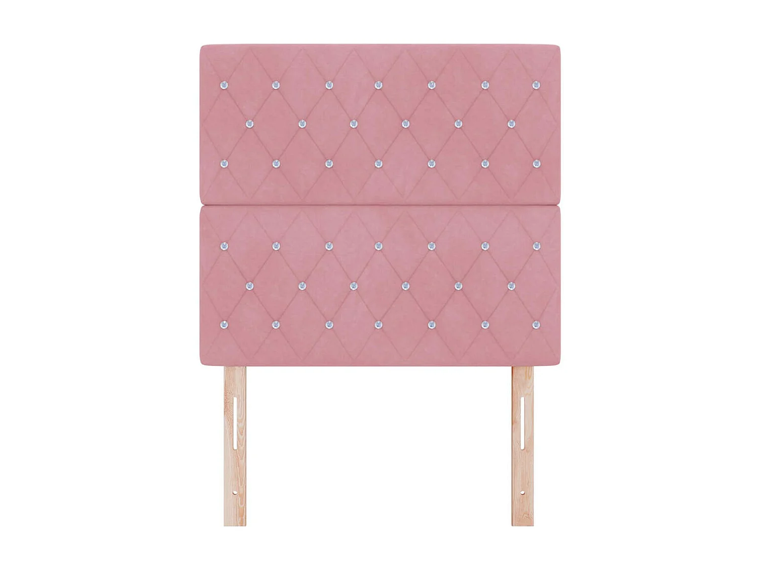 Tête de Lit en Velours Argyle Rose 100 cm Velours