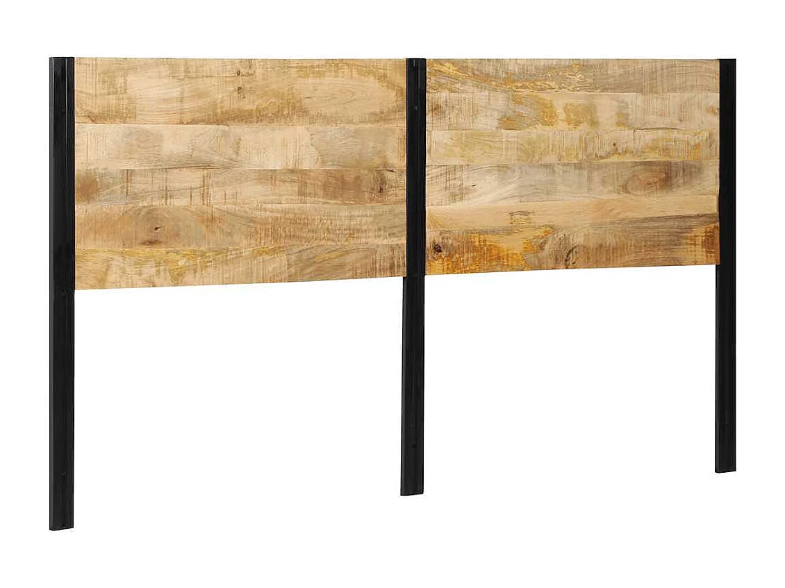 Hoofdeinde 180 cm massief hout mango en ijzer